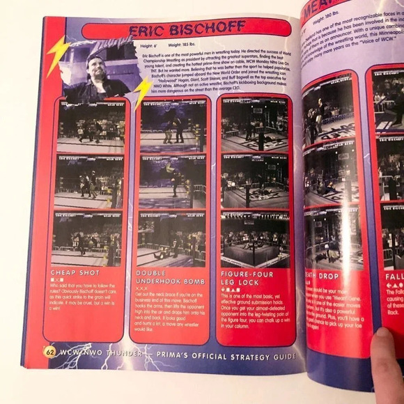 98 WCW nWo Thunder Official Strategy Guide  Playstation Every Signature Move - Picture 10 of 13